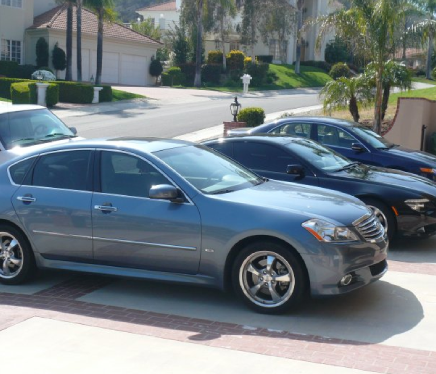 a vehicle parked outdoors.