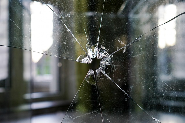 cracked window
