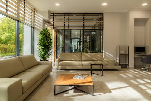 home interior sunlight on furniture
