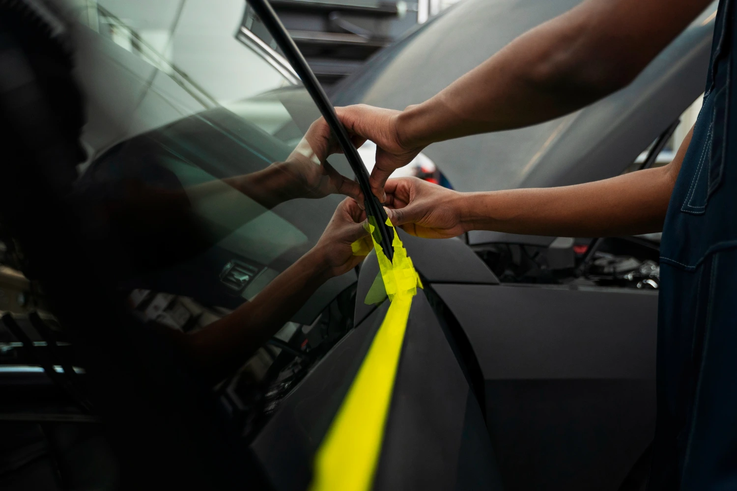 Automotive Window Tinting Installation
